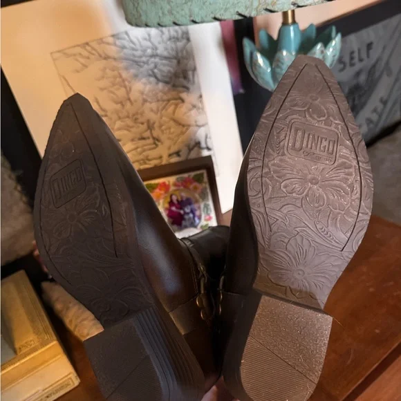 Dingo Brown Ride A Way Western Leather Boots - Picture 5 of 5
